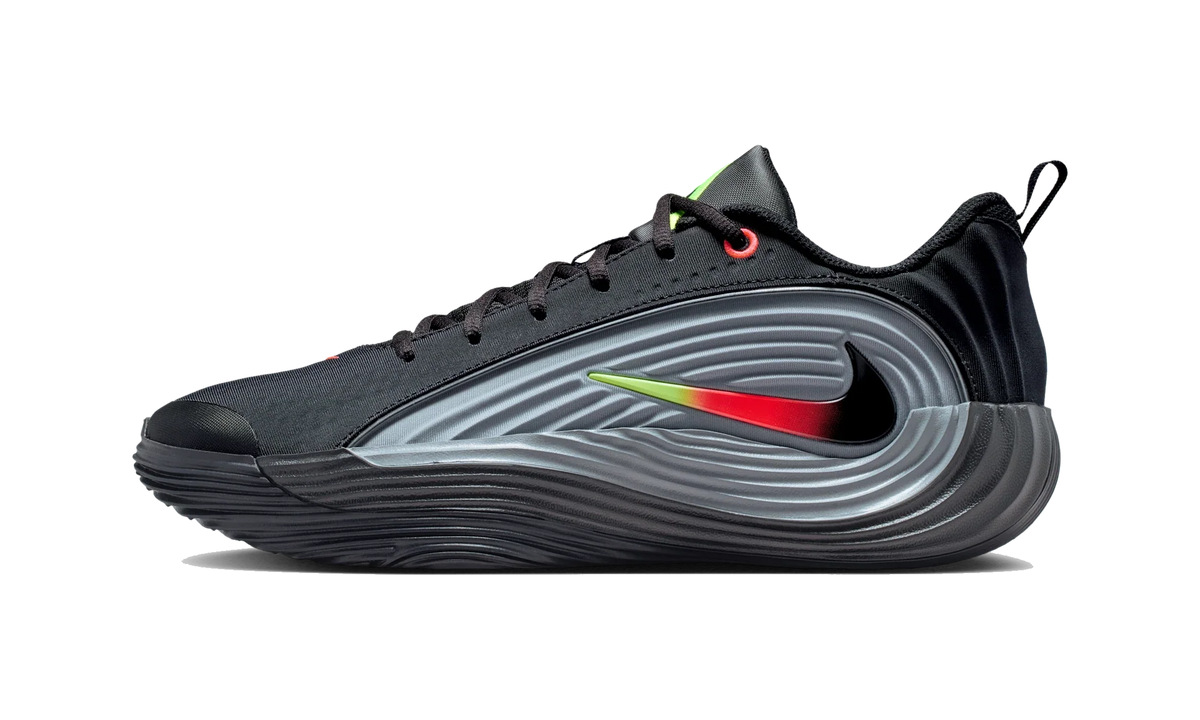 Overkicks - Nike Giannis Immortality 5 Black Volt Bright Crimson (IM5130-001) - vista lateral