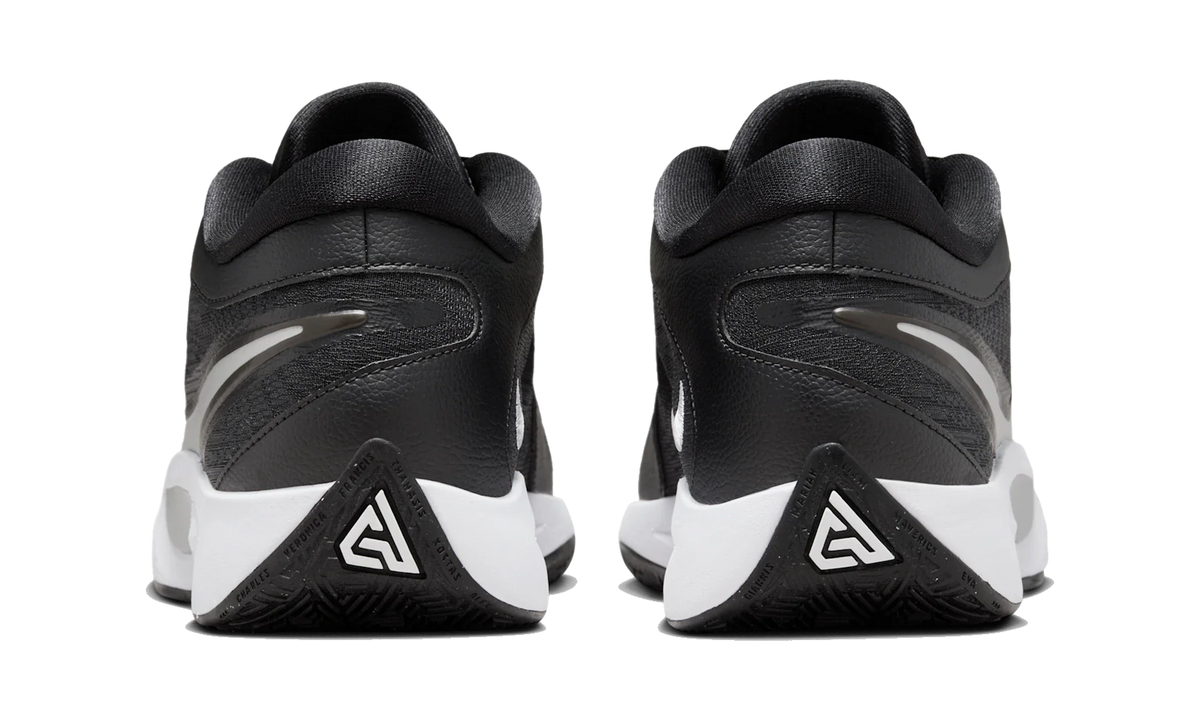 Overkicks - Nike Giannis Zoom Freak 6 Black White (FJ7792-002) - detalle talon