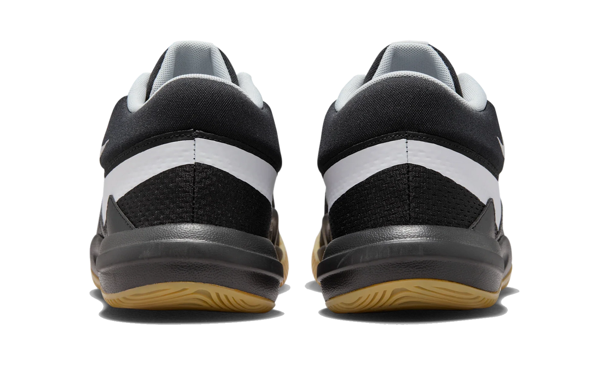 Overkicks - Nike Hyperquick Black White Flat Silver (FN4678-001) - detalle talon