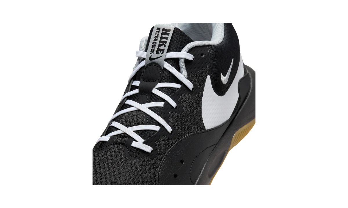 Overkicks - Nike Hyperquick Black White Flat Silver (FN4678-001) - detalle lateral interior