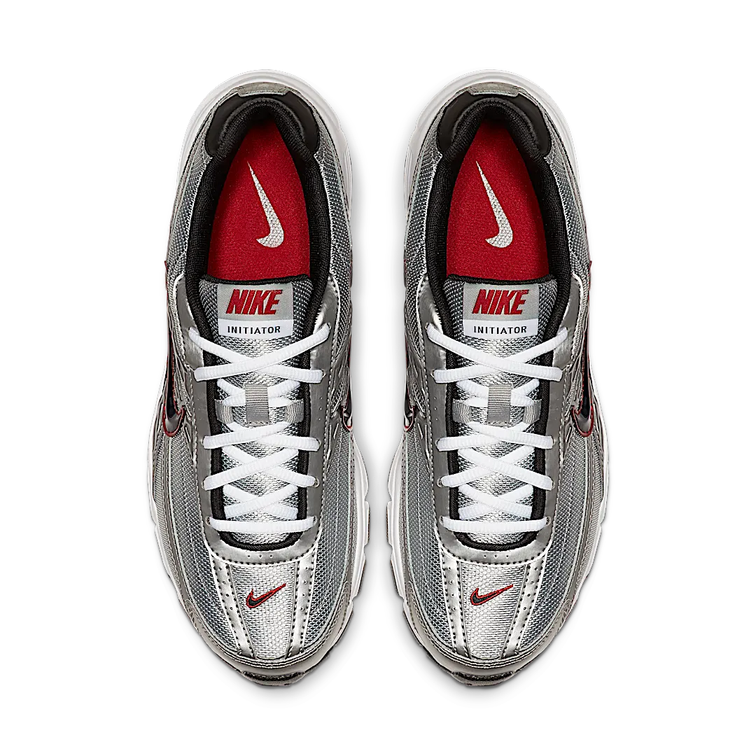 Overkicks - Nike Initiator Metallic Silver Red (394055-001) - par completo