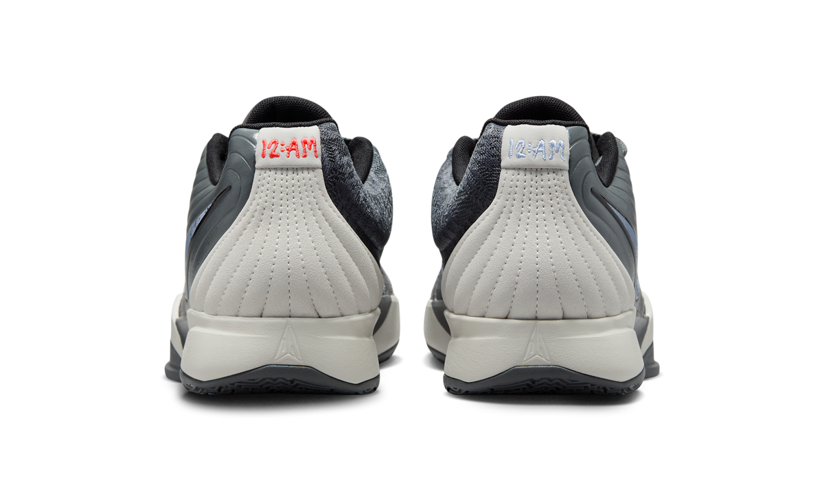 Overkicks - Nike Ja 2 Exposure Iron Grey (FD7328-002 / FD7327-002) - detalle talon