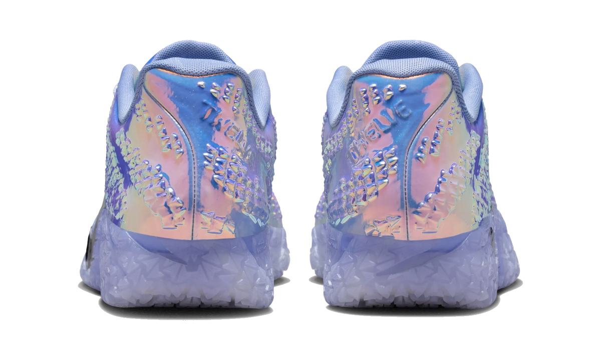 Overkicks - Nike Ja 3 LX All-Star Warning Label (IB6507-400 / IB6510-400) - detalle talon