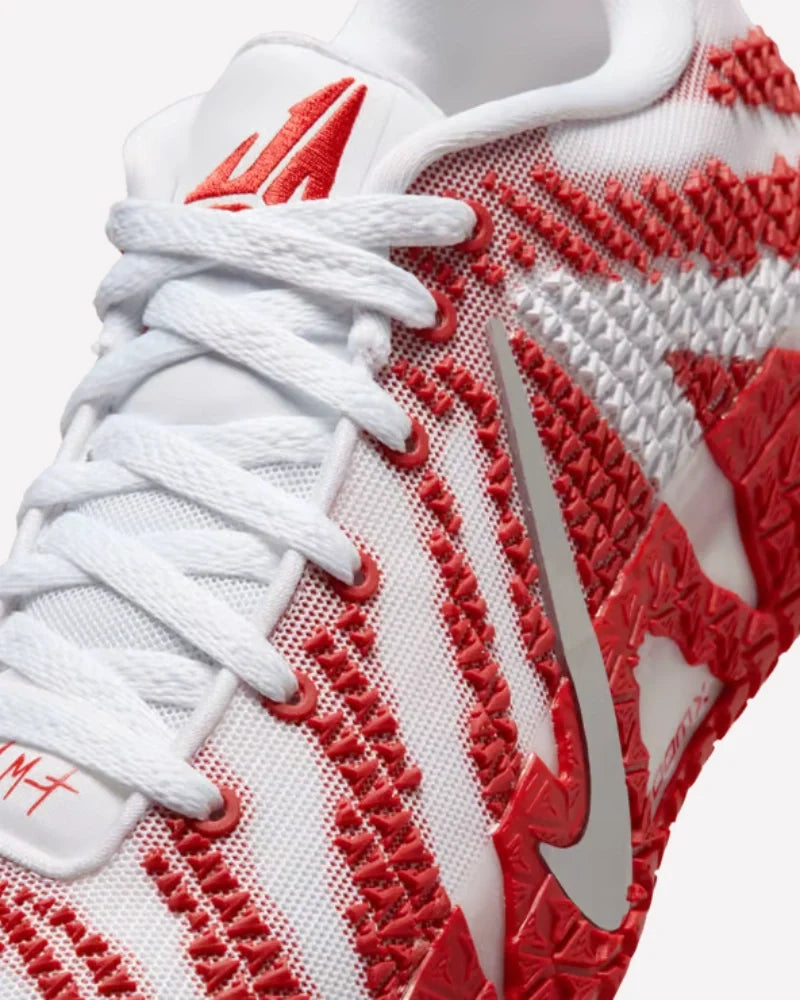 Overkicks - Nike Ja 3 TB White University Red (IV4426-105 / IV4425-105) - vista superior