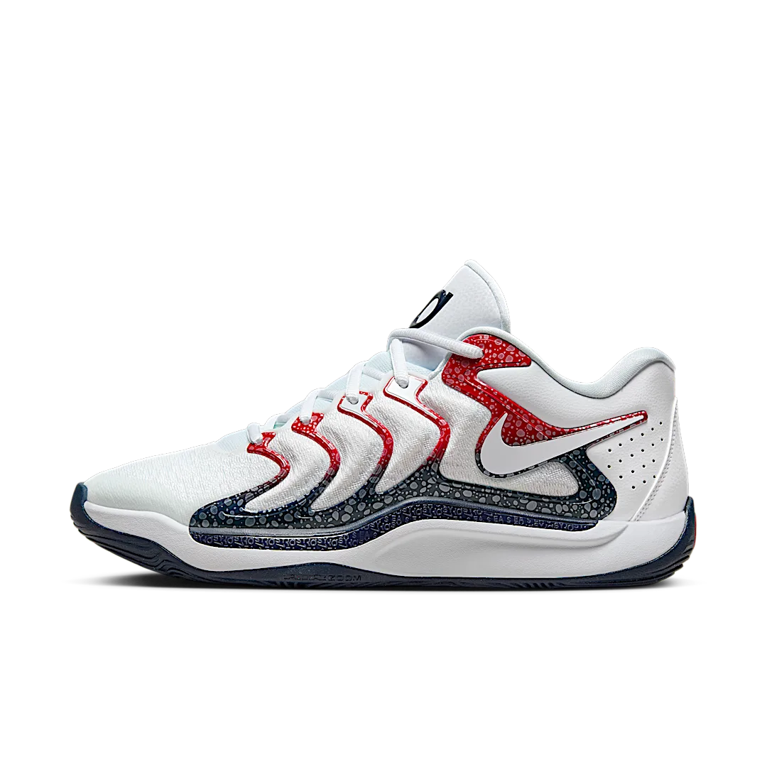 Overkicks - Nike KD 17 USA (FJ9487-101/FJ9488-101) - vista lateral