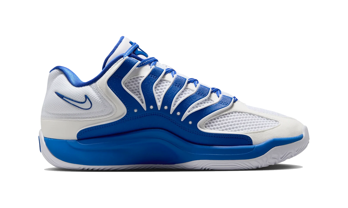 Overkicks - Nike KD 18 TB White Game Royal (IM0634-102) - detalle suela
