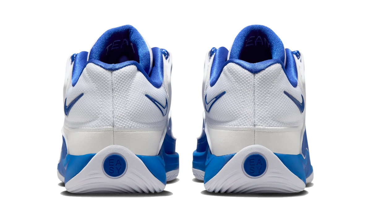 Overkicks - Nike KD 18 TB White Game Royal (IM0634-102) - detalle talon