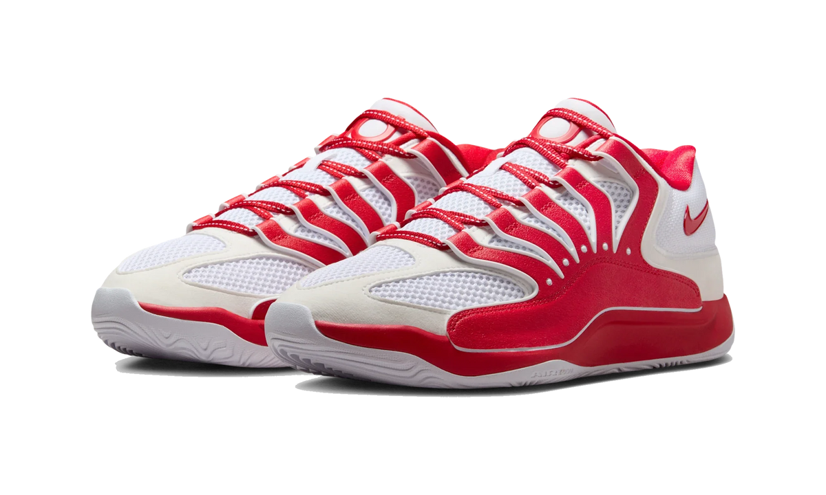 Overkicks - Nike KD 18 TB White University Red (IM0634-104) - vista trasera