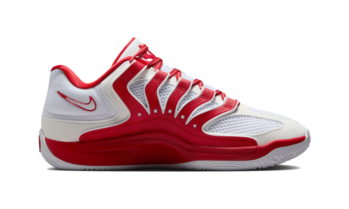 Overkicks - Nike KD 18 TB White University Red (IM0634-104) - detalle suela