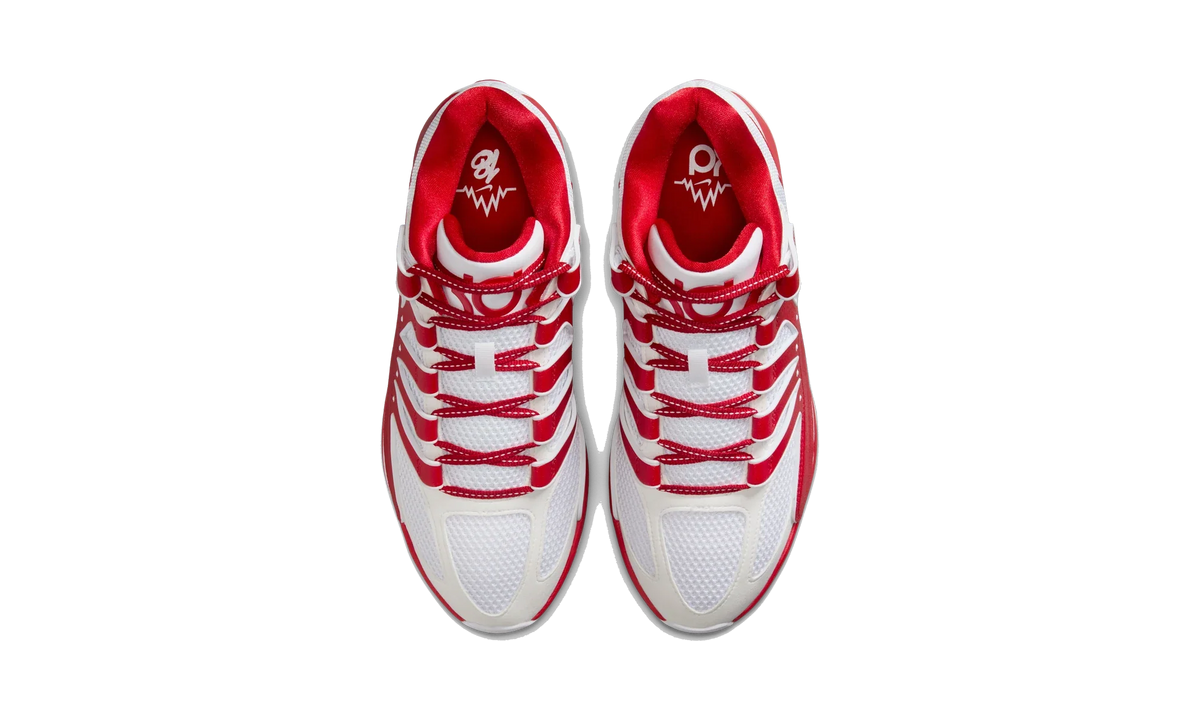 Overkicks - Nike KD 18 TB White University Red (IM0634-104) - vista superior