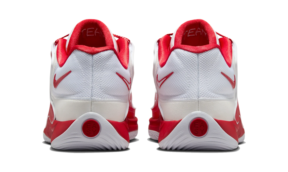 Overkicks - Nike KD 18 TB White University Red (IM0634-104) - detalle talon
