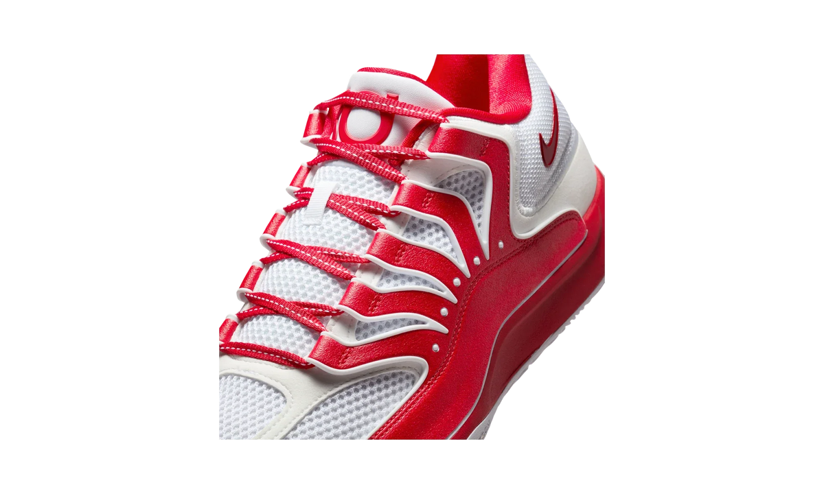 Overkicks - Nike KD 18 TB White University Red (IM0634-104) - detalle lateral interior