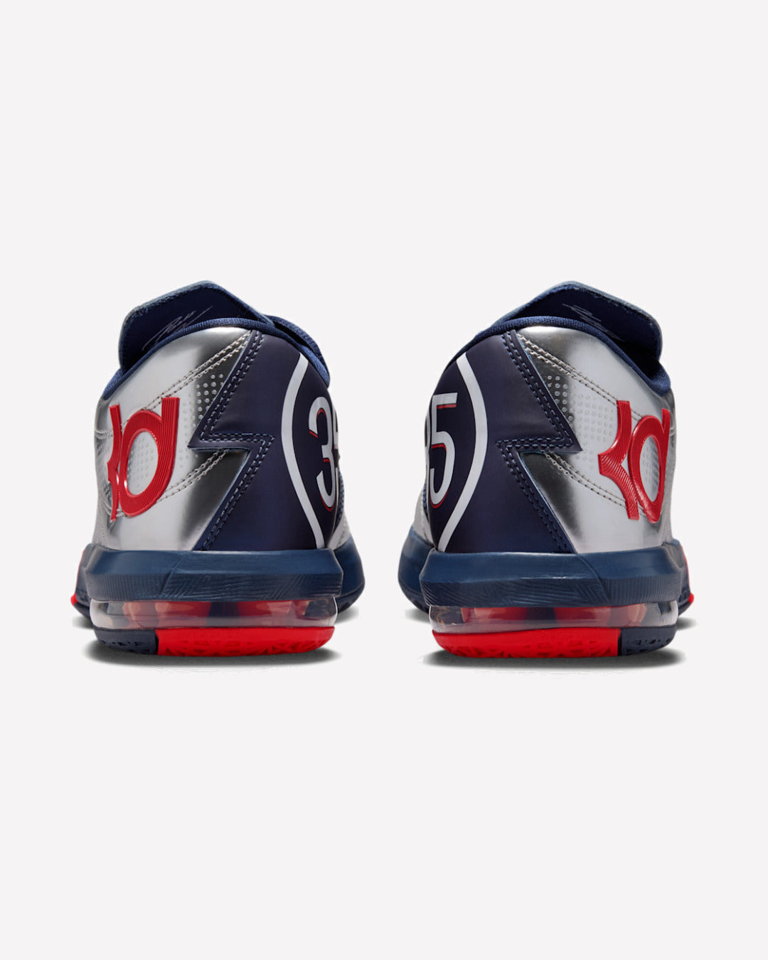 Overkicks - Nike KD 6 PSG Paris Saint-Germain Metallic Silver Navy (IU0593-001) - detalle suela