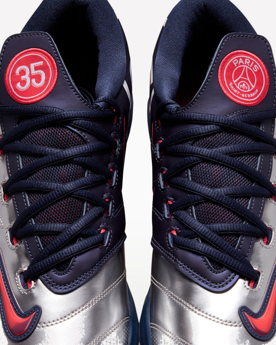 Overkicks - Nike KD 6 PSG Paris Saint-Germain Metallic Silver Navy (IU0593-001) - vista superior