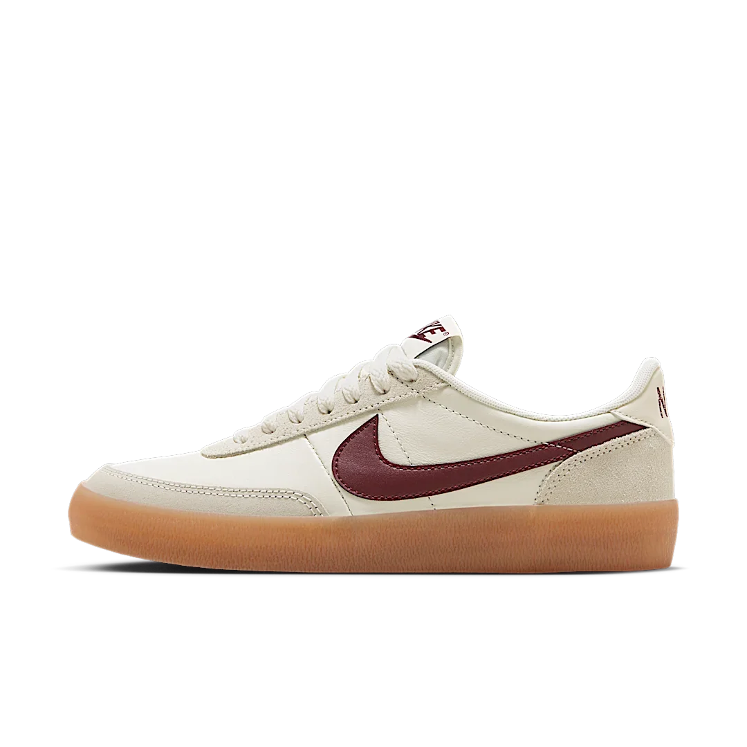 Overkicks - Nike Killshot 2 Sail Gum Yellow Night Maroon (Womens) (FZ5630-103) - vista lateral