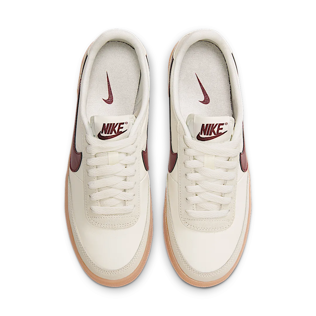Overkicks - Nike Killshot 2 Sail Gum Yellow Night Maroon (Womens) (FZ5630-103) - vista trasera
