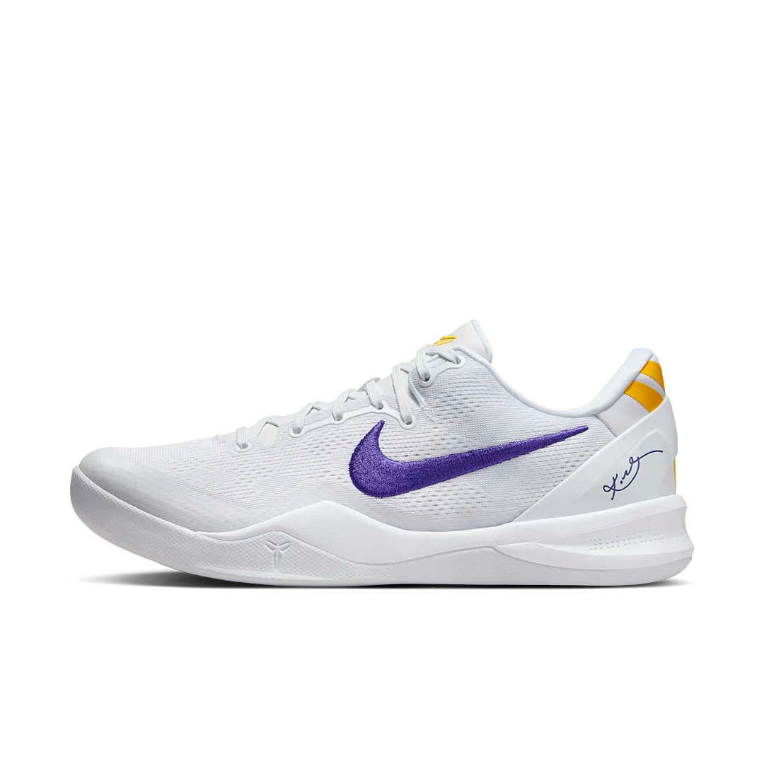 Overkicks - Nike Kobe 8 Protro Lakers Home (HF9550-100) - vista lateral