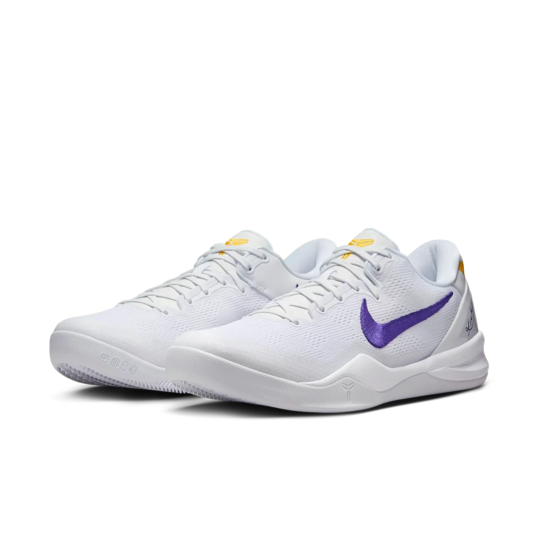 Overkicks - Nike Kobe 8 Protro Lakers Home (HF9550-100) - vista trasera