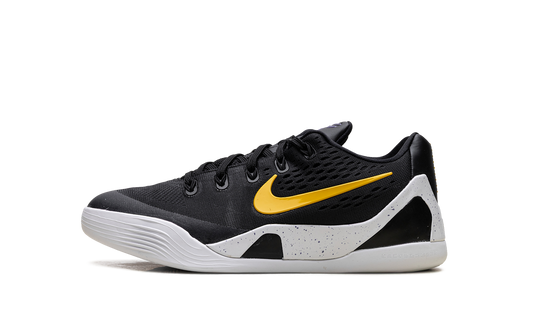 Overkicks - Nike Kobe 9 EM Low TB Black University Gold (GS) (FV3607-003) - vista lateral