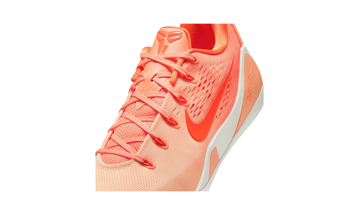 Overkicks - Nike Kobe 9 Low Protro Orange Frost Brilliant Orange Summit White Ice Peach (IM6119-800) - detalle lateral interior