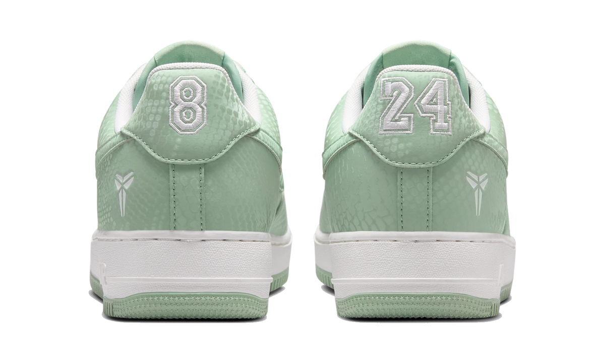 Overkicks - Nike Kobe Air Force 1 Low Steam Summit White (IB0018-005) - detalle talón