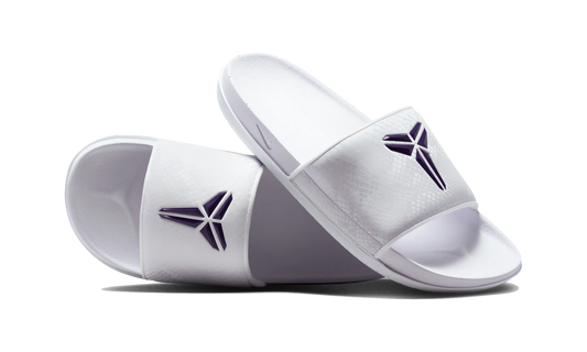 Overkicks - Nike Kobe Offcourt Slide White Court Purple (IF2870-101) - vista lateral