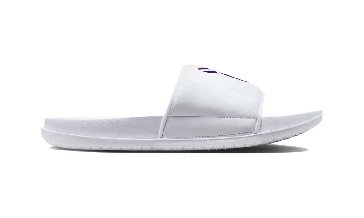 Overkicks - Nike Kobe Offcourt Slide White Court Purple (IF2870-101) - vista superior