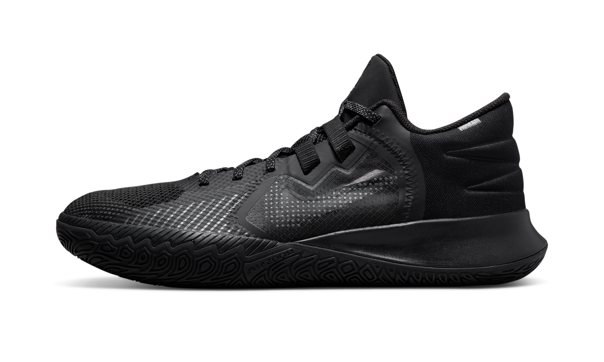 Overkicks - Nike Kyrie Flytrap V Black Black Cool Grey (CZ4100-004) - vista lateral