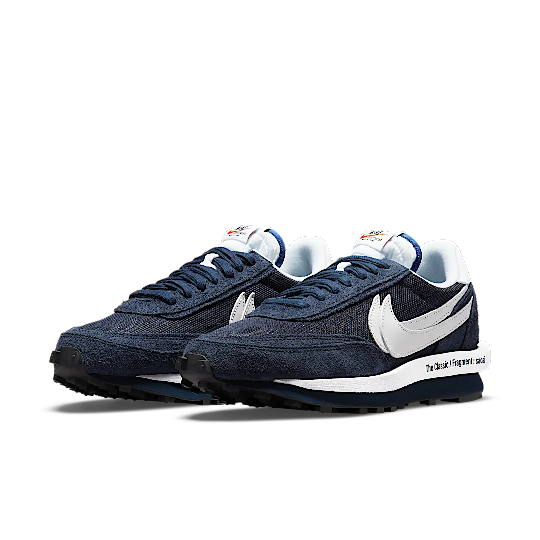Overkicks - Nike LD Waffle SF sacai Fragment Blue Void (DH2684-400) - vista trasera