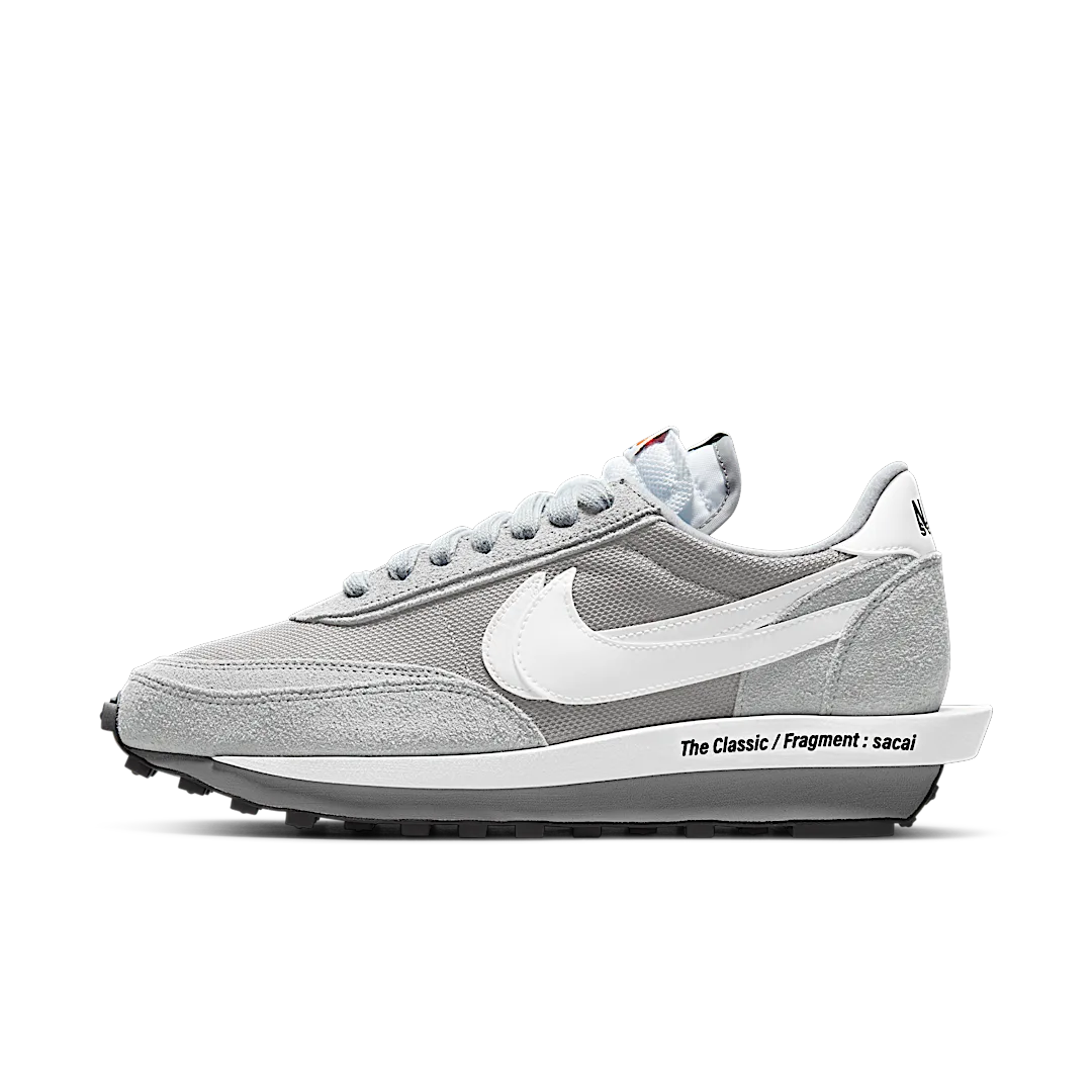Overkicks - Nike LD Waffle SF sacai Fragment Grey (DH2684-001) - vista lateral