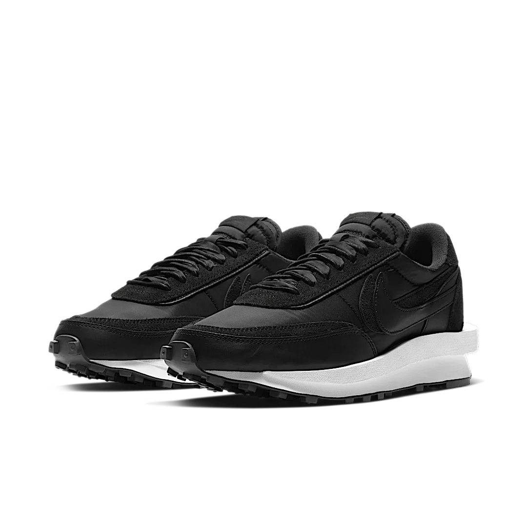 Overkicks - Nike LD Waffle sacai Black Nylon (BV0073-002) - vista trasera