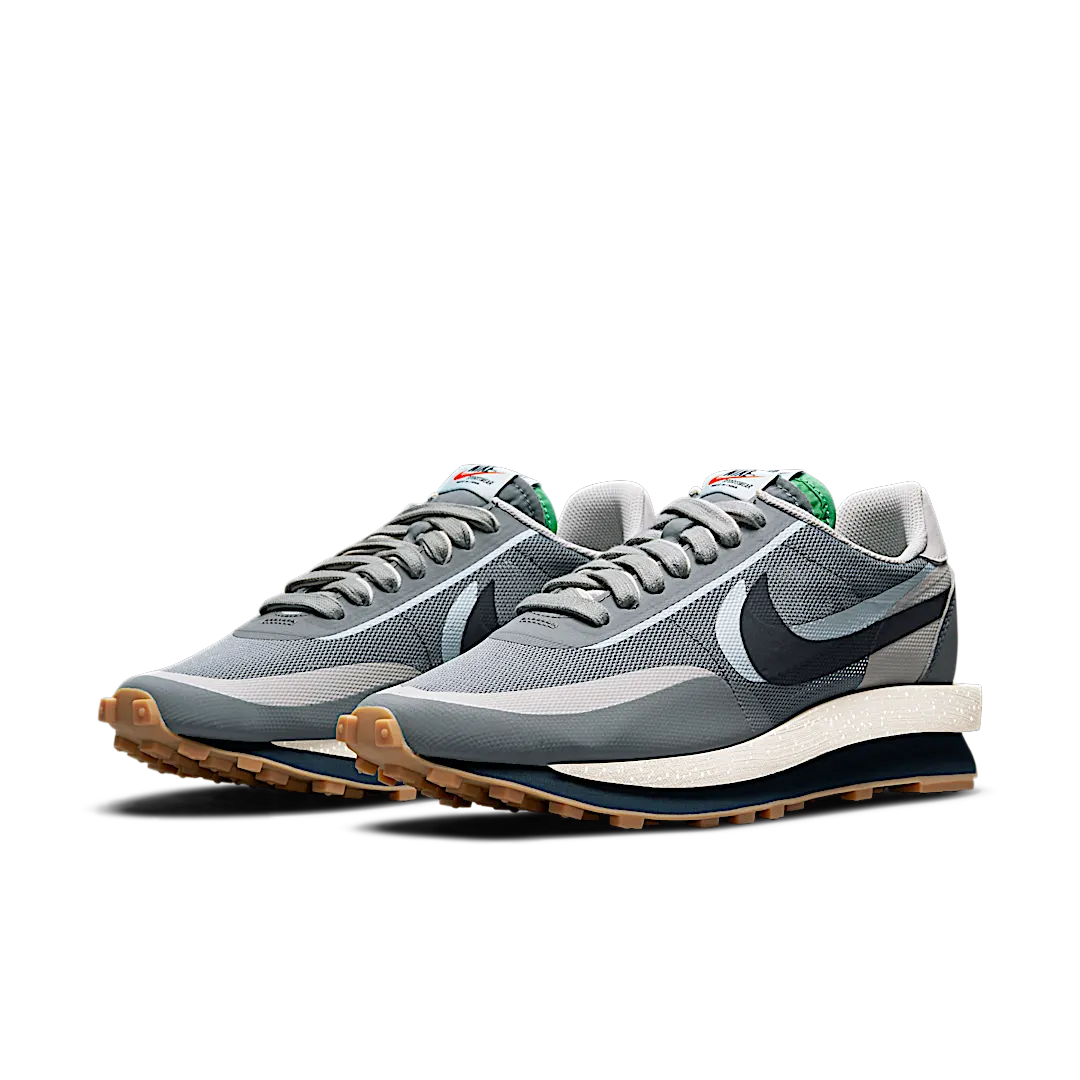 Overkicks - Nike LD Waffle sacai CLOT Kiss of Death 2 Cool Grey (DH3114-001) - vista trasera