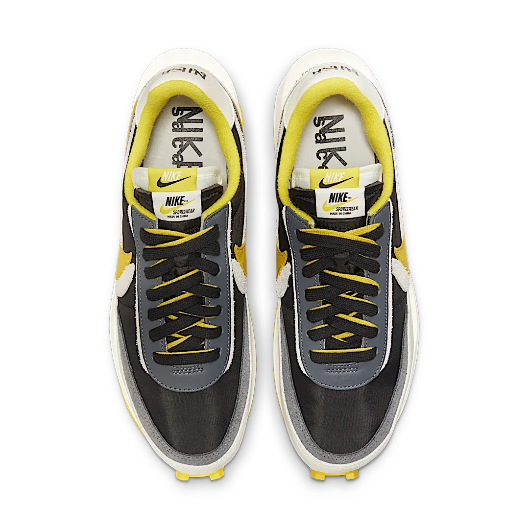 Overkicks - Nike LD Waffle sacai Undercover Black Bright Citron (DJ4877-001) - par completo