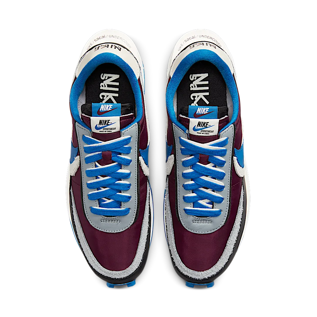 Overkicks - Nike LD Waffle sacai Undercover Night Maroon Team Royal (DJ4877-600) - par completo