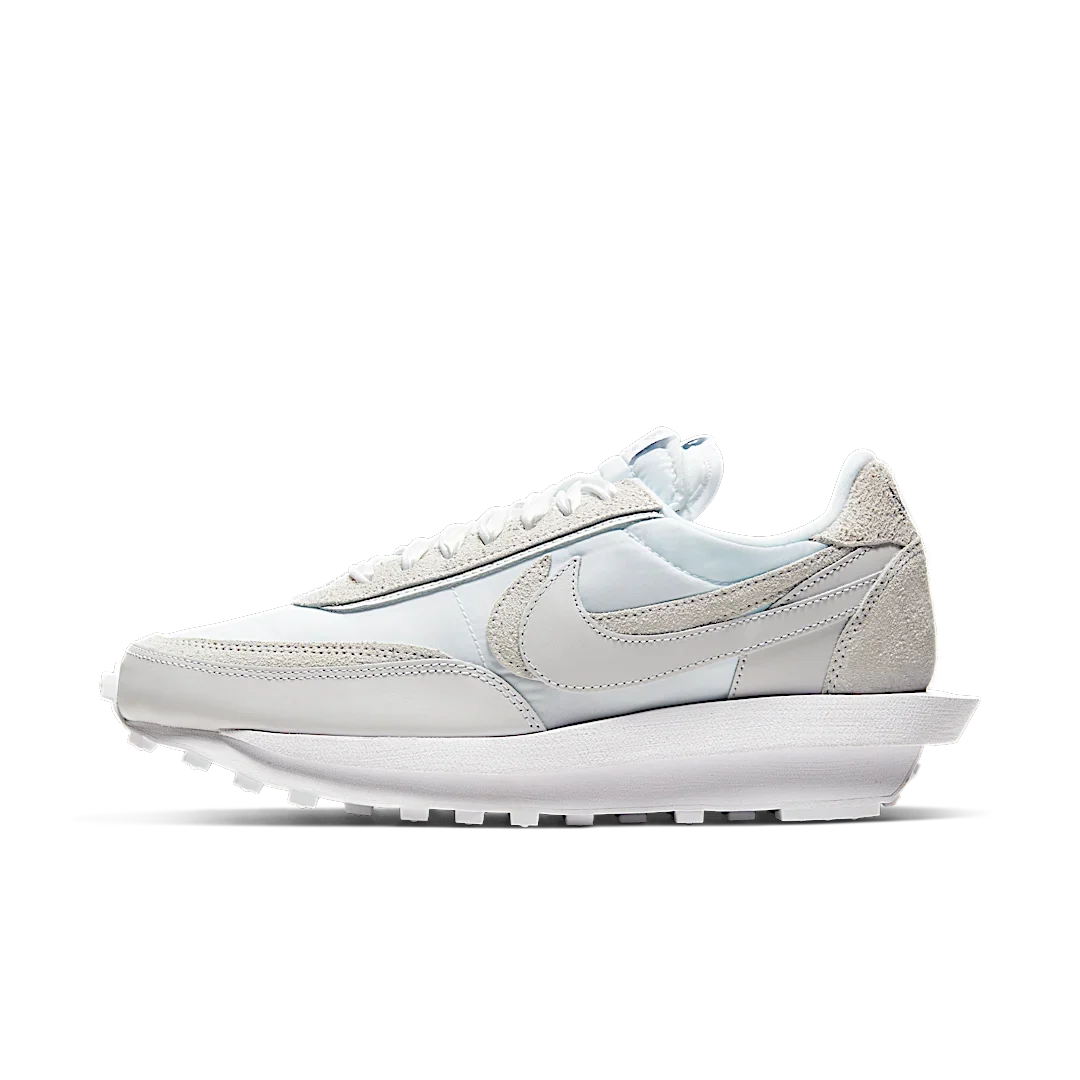 Overkicks - Nike LD Waffle sacai White Nylon (BV0073-101) - vista lateral