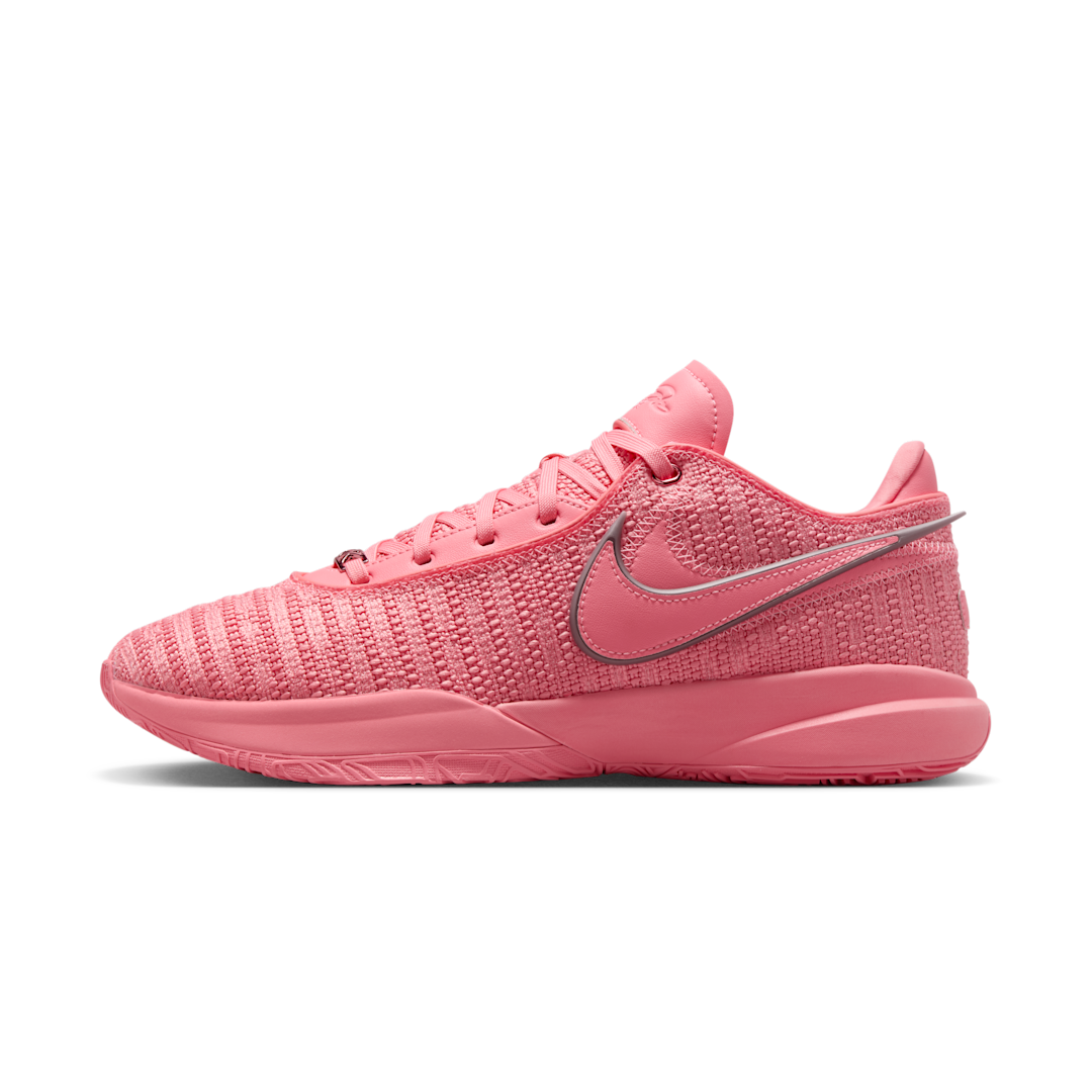 Overkicks - Nike LeBron 20 Pink Diamond (DJ5423-600 / DJ5422-600) - vista lateral