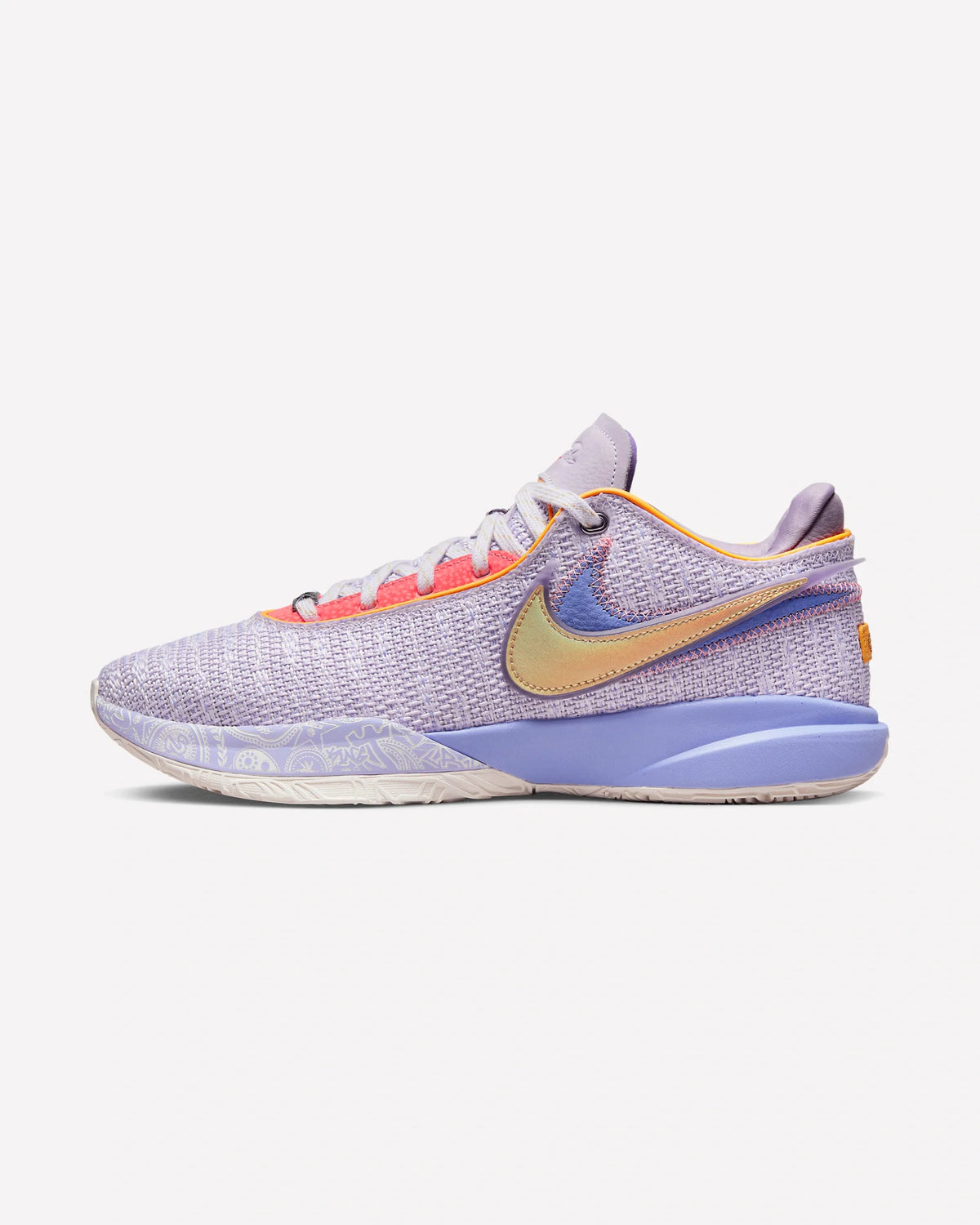 Overkicks - Nike LeBron 20 Violet Frost (DJ5423-500/DJ5422-500) - vista lateral