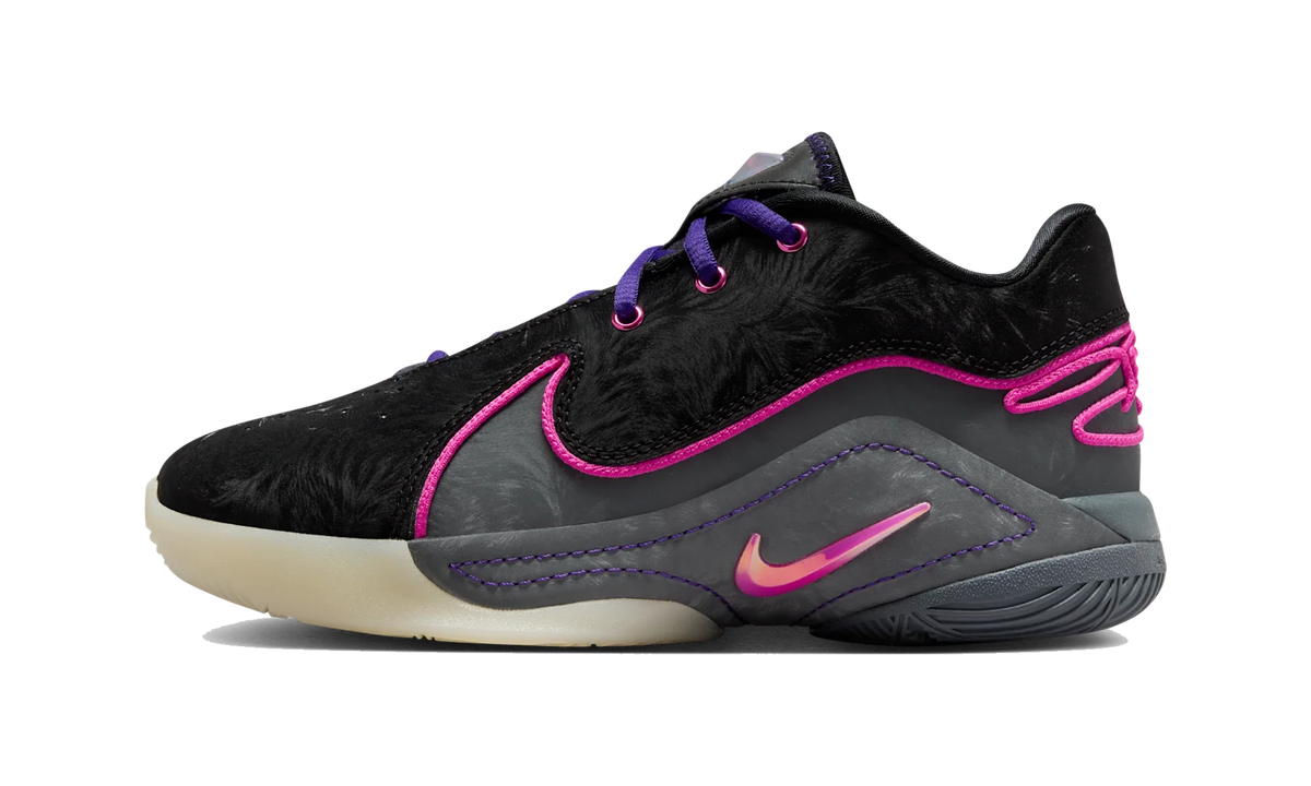 Overkicks - Nike LeBron 22 Blacklight (GS) (FV5636-001) - vista lateral