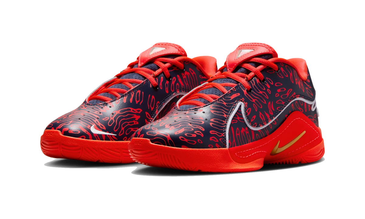Overkicks - Nike LeBron 22 Bright Crimson Obsidian (GS) (HQ3673-400) - imagen 2