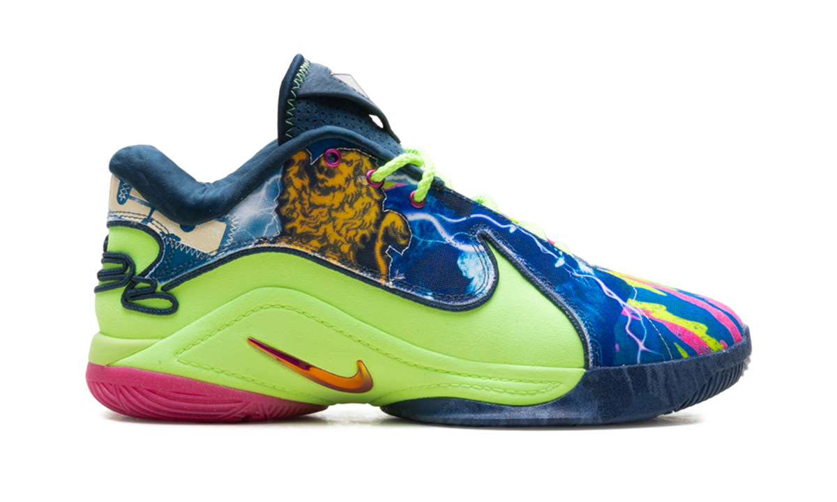 Overkicks - Nike LeBron 22 Bryces World (HV8451-400/HV8452-400) - detalle talon
