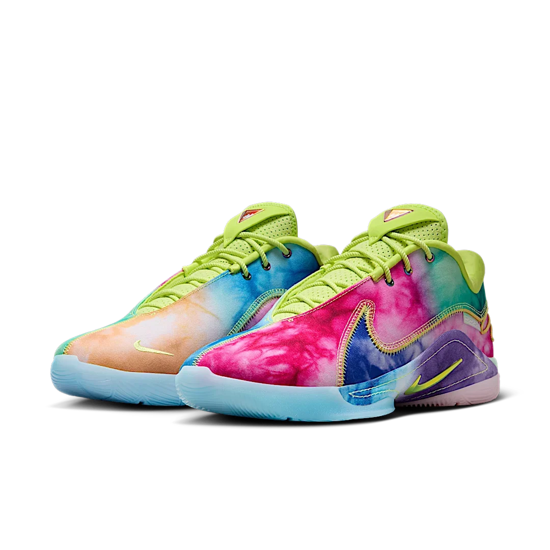 Overkicks - Nike LeBron 22 What the Monopoly Tie-Dye (Translucent Outsole) (HV8080-300) - vista trasera