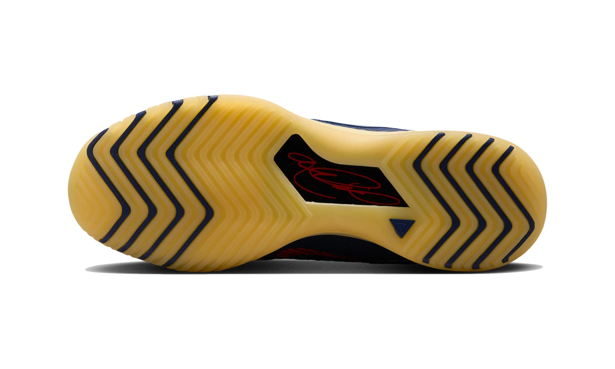 Overkicks - Nike LeBron NXXT Genisus Midnight Navy Soft Yellow Bright Crimson Light Armory Blue (HF0712-401) - par completo