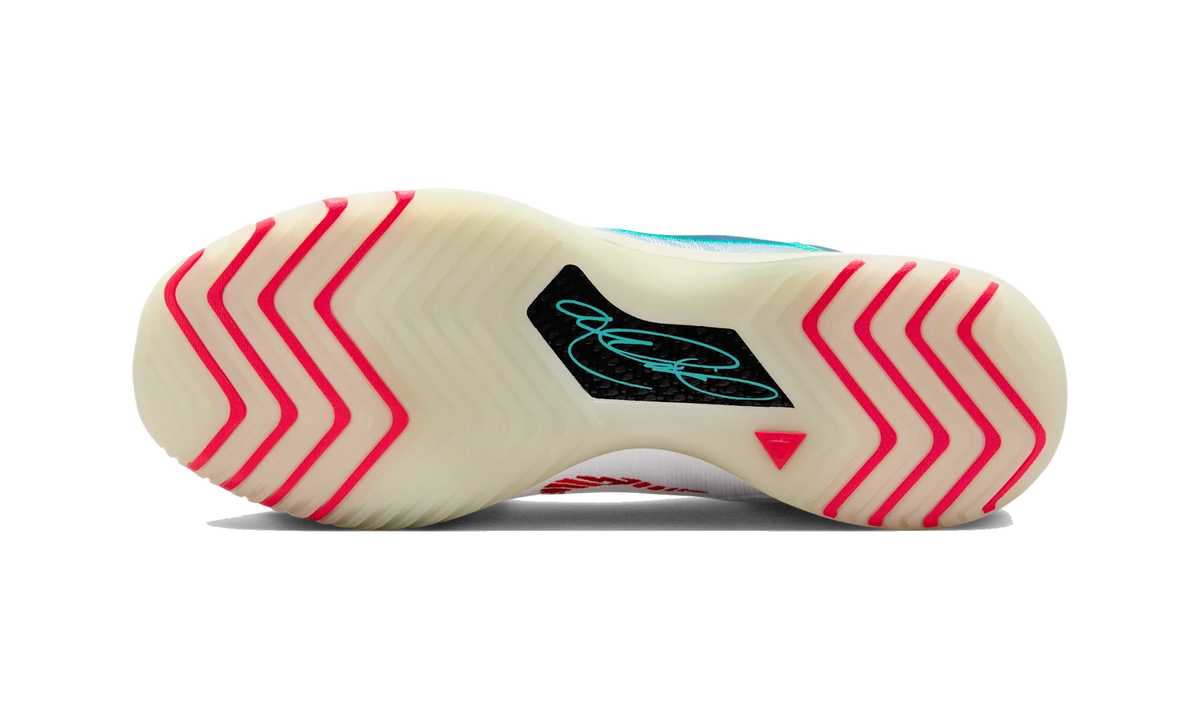 Overkicks - Nike LeBron NXXT Genisus White Aurora Green Siren Red Aegean Storm (HF0712-101) - par completo
