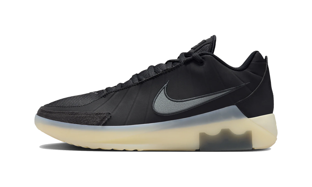 Overkicks - Nike LeBron Witness 9 Black Coconut Milk (Translucent Outsole) (HQ8034-001) - vista lateral