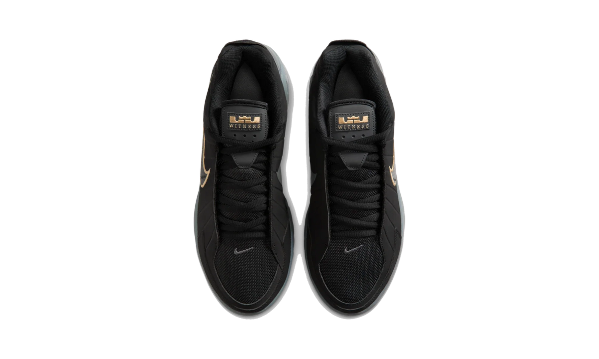 Overkicks - Nike LeBron Witness 9 Black Dark Smoke Grey (Translucent Outsole) (HQ8034-003) - vista superior
