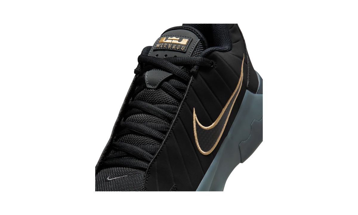 Overkicks - Nike LeBron Witness 9 Black Dark Smoke Grey (Translucent Outsole) (HQ8034-003) - detalle lateral interior