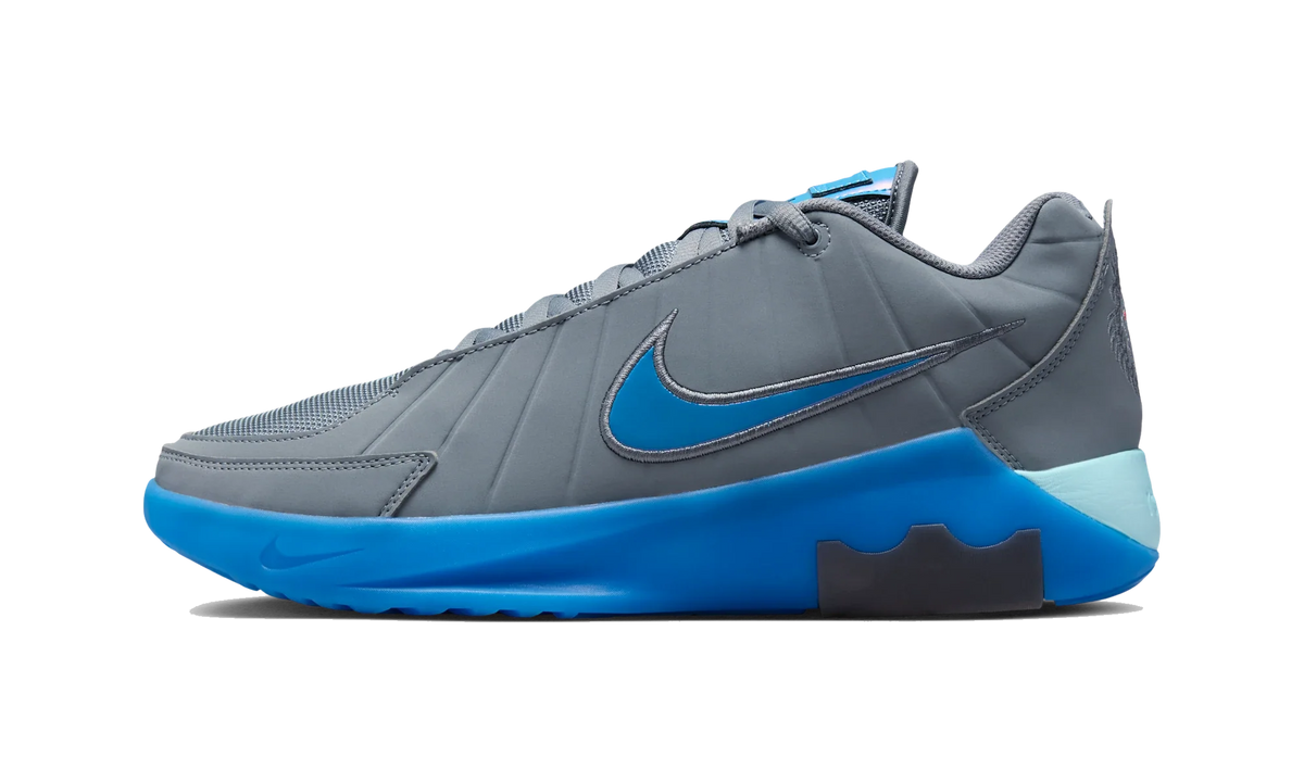 Overkicks - Nike LeBron Witness 9 Cool Grey Aurora Blue (Translucent Outsole) (HQ8034-005) - vista lateral
