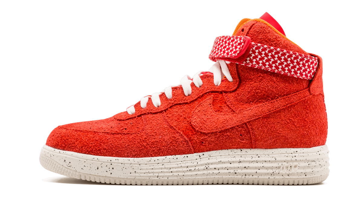Overkicks - Nike Lunar Force 1 High Undefeated Red (652806-660) - vista lateral