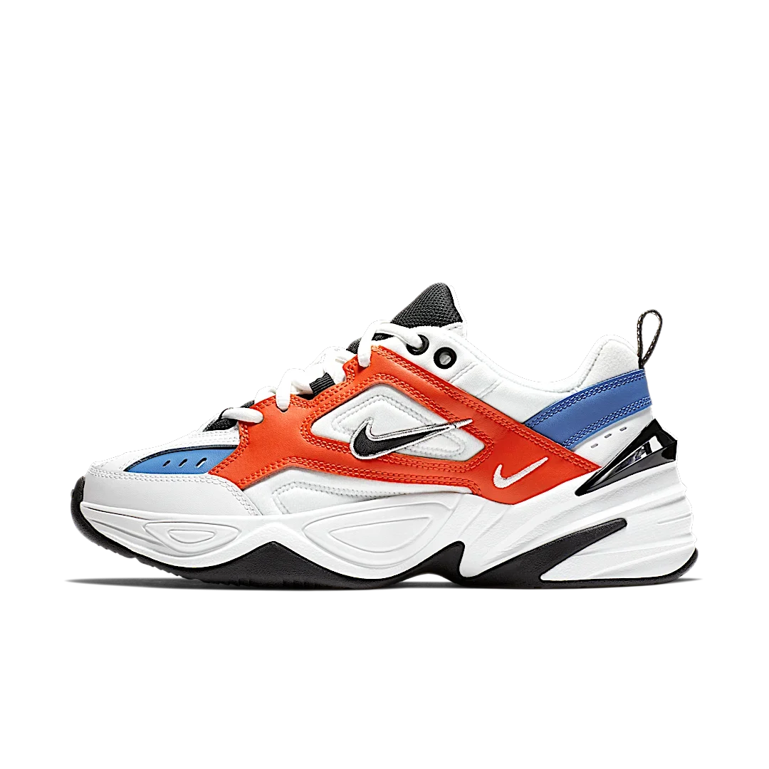 Overkicks - Nike M2K Tekno White Black Orange (Womens) (AO3108-101) - vista lateral