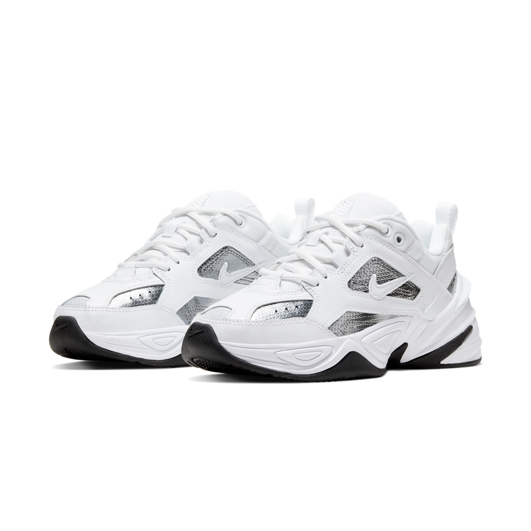 Overkicks - Nike M2K Tekno White Metallic Silver Black (Womens) (CJ9583-100) - par completo